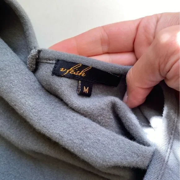 Vfish Gray Dress with Black Lace Belt Size Medium - Picture 6 of 8